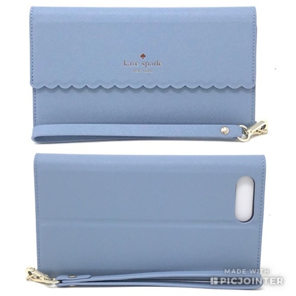 Kate Spade iPhone 7 8 Plus Folio Wristlet - Picture 1 of 5